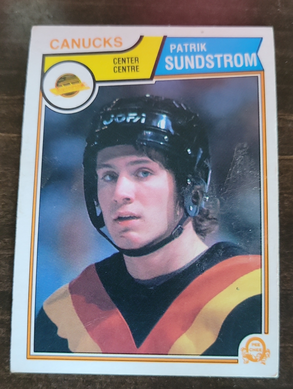 1983/84 OPC Patrik Sundstrom Vancouver Canucks Hockey Card - Multicolor